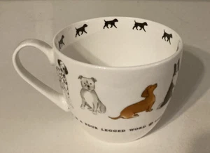 Copa Jumbo de China 16 oz para perros PORTOBELLO por INSPIRE Love is a Cuatro Piernas Palabra Hueso - Imagen 1 de 7
