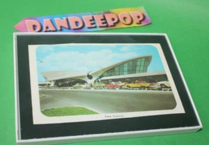 Vintage Original TWA Trans World Airlines Terminal am Flughafen Farbpostkarte - Bild 1 von 4