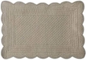 Platzdeckchen Tischset Platzset Untersetzer Baumwolle taupe 33x50 Vintage Shabby - Bild 1 von 1