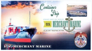 AO-4551-1, 2011, U.S. Merchant Marine, First Day Cover, Add-on Cachet, Digital C - Picture 1 of 1