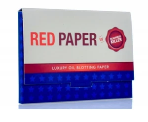 RED PAPER MATTIFYING BLOTTING PAPERS BLACKHEAD + SEBUM REMOVER LUXURY OIL 50pcs - Picture 1 of 1