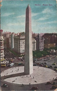 Argentina Buenos Aires Obelisco Vintage Postcard B205 - Picture 1 of 2