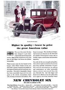 VINTAGE 1931 CHEVY CHEVROLET SIX COACH PRINT AD - Picture 1 of 1