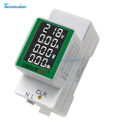 AC220V 50V-300V 100A Digital Power Energy Voltmeter Ammeter Watt Kwh Power Meter