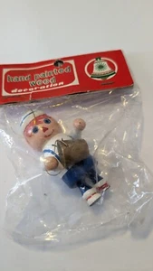 Vintage Wooden Soldier with Bucket Christmas Ornament - Picture 1 of 4