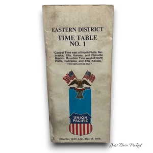 1976 Union Pacific System Timetable No 1 For Employees Only - Picture 1 of 2