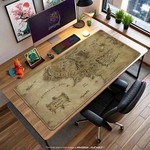 Alfombrilla de escritorio mapa de la Tierra Media - Alfombrilla de ratón para juegos El Señor de los Anillos - Imagen 1 de 7