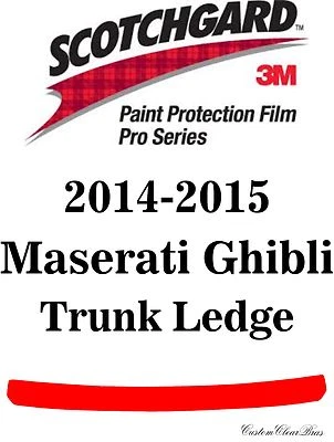 3M Scotchgard Paint Protection Film Pro Series Kits 2014 2015 Maserati Ghibli - Imagem 1 de 3