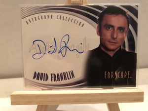 Farscape Autograph Card A25 David Franklin (Season 4, 2003) Mint Condition Braca