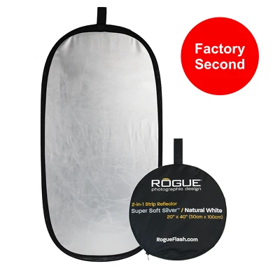 Rogue Reflector - 20"x40" Super Soft Silver / Natural White (Factory Second) - Image 1 of 4