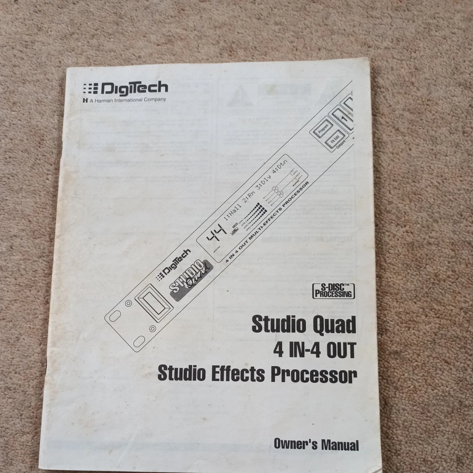 Digitech Studio Quad Manual - Image 1 of 1