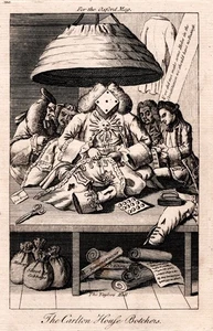 1770 The Carlton House Botchers George III Satire Engraving for Oxford Magazine - Bild 1 von 5