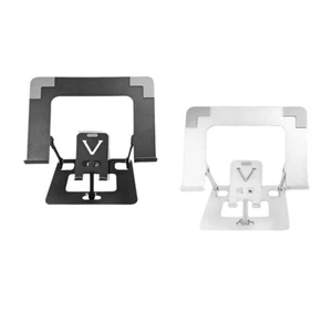 Foldable Computer Stand Adjustable Height Tablets Holder Bracket Ergonomic 2 in1 - Photo 1/10