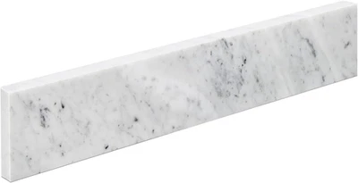 Tocador lateral superior de mármol blanco Carrara 22"X4" salpicaduras Foto 1 de 4