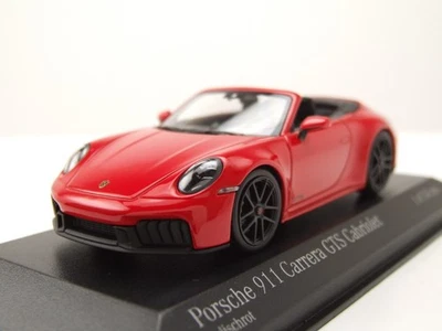Porsche 911 (992.2) Carrera GTS Cabrio 2024 Rosso Modellino 1:43 Minichamps - Immagine 1 di 4