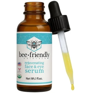 Organic Face & Eye Serum By BeeFriendly, Deep Hydration, Nourishes, Tightens - Picture 1 of 2