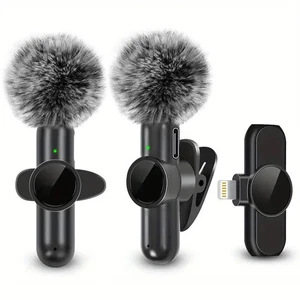 Wireless Phone Mini Microphone With Windproof Cover Audio Video Recording - Picture 1 of 10