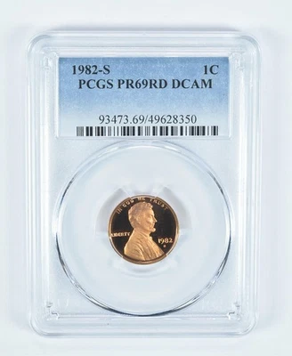 1982-S Lincoln Memorial Cent PR69 RD DCAM PCGS Blue Label *3564 - Image 1 of 4