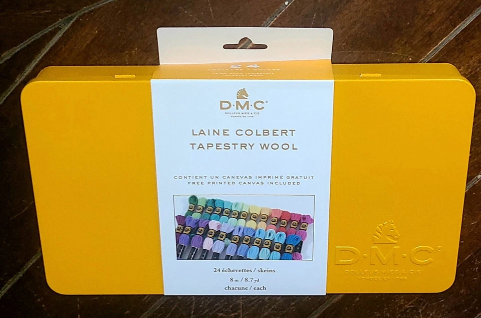 DMC 24pc LAINE COLBERT Tapestry Wool Skeins (8.7yd Per Skein) #486TIN - Image 1 of 2