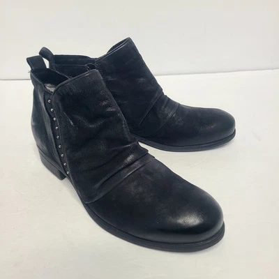 Botines Miz Mooz Snap Cuero Gamuza Tachonados Negros Para Mujer 41 9.5-10 Foto 1 de 4
