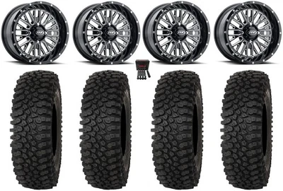 ITP Momentum 14" Wheels Milled 30" Roctane ST Tires Polaris Sportsman / RZR / Foto 1 de 4