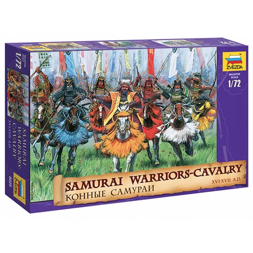 SAMURAI WARRIORS CAVALRY KIT 1:72 Zvezda Kit Figure Militari Modellino Nuovo - Immagine 1 di 1