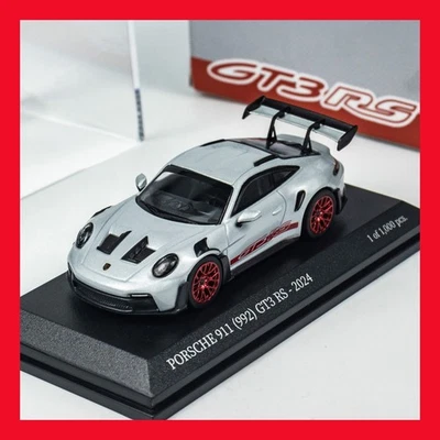 SEP 2025 MINICHAMPS 1/64 PORSCHE 911 (992) GT3 RS 2024 Gray Diecast Model Car - Image 1 of 4