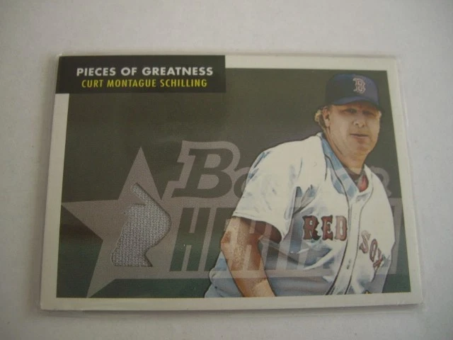 Curt Schilling Pieces of Greatness Bowman Heritage 2007 - Image 1 of 1