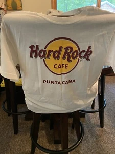 Hard Rock Hotel And Casino Punta Cana Short SSWhite T-Shirt Adult Size S NWT - Picture 1 of 4