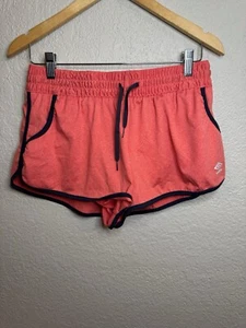 Pantaloncini da palestra donna Umbro grandi rosa nero orlo elastico in vita con cravatte foderate - Foto 1 di 10