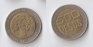 Colombia 500 pesos 2005 Bi-Metallic, Guacari tree - Picture 1 of 1