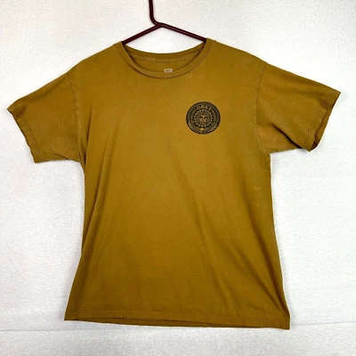 Obey Quality Dissent T Shirt Adult Medium Short Sleeve Yellow Crewneck - Image 1 of 4