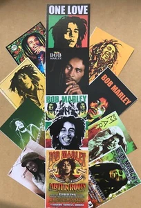 Set of 22 Bob Marley images reproduced as quality postcards - Picture 1 of 3