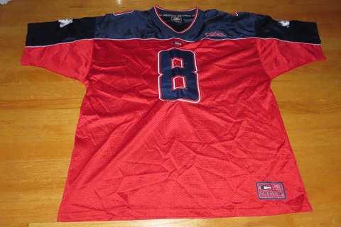 Vintage Colosseum Label - FRESNO STATE BULLDOGS No. 8 (XL) Football Jersey Cover