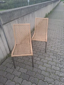 2 x Stuhl / Küchenstühle Kunststoff- Geflecht gebraucht - Bild 1 von 4