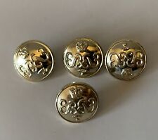 4 x Vintage Brass Military Buttons made by Firmin of London #B26