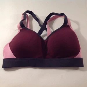 C9 Champion Womens Sports Bra Size XS Extra Small Pink Purple Cross Back - Picture 1 of 3