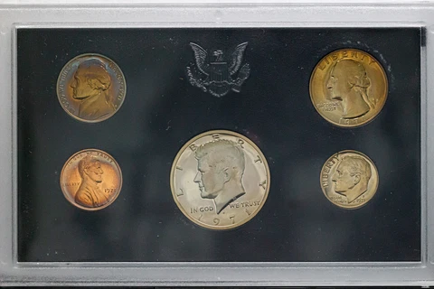 1971-S US MINT PROOF SET BU UNC COLORFUL NICKEL GEM STUNNING TONED CHOICE (DR) Cover