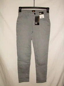Jeans Lee Heritage High Rise Slim Straight Valley Fog donna taglia 2 Medium ~ y1 - Foto 1 di 7