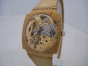 NOS NEW SPECIAL RARE MECHANICAL REVUE SKELETON SWISS WATCH 1960'S - Picture 1 of 4