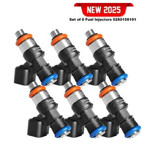 6x NEW Fuel Injectors for 2013-2017 Ford Flex 3.5L V6 0280158191 - Picture 1 of 11