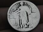 Dateless Silver Standing Liberty Quarter, Type 1 Variety Minted in 1916 and 1917