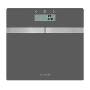 Salter Bathroom Scale Digital Analyser Scales Measure Weight Body Fat Water&BMI - Picture 1 of 2