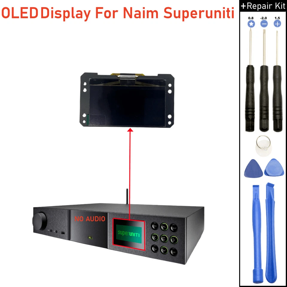 For Naim Superuniti OLED LCD Screen Replacement KIT Network Player Audio Part BN