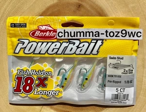 Berkley Power Bait Pogy Swim Shad Swimbaits, Bass Fishing, Free Shipping! NWT! - Picture 1 of 12