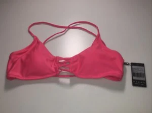 RELLECIGA Women's Strappy Longline Triangle Bikini Top Sz M Watermelon Red $59.9 - Picture 1 of 6