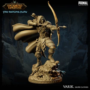 Drizzt Schneekleidung vergessene Reiche Fantasie Mini DnD Tabletop RPG Wargames - Bild 1 von 5