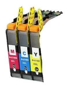 Kompatible Tintenpatrone Ersatz für LC10E - 3er Pack Cyan, Magenta & Gelb - Bild 1 von 5
