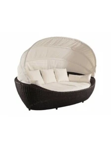 Liegeinsel Paradiso mocha duo Lounge Gartenliege Sonnenliege Garten Duo Weaving - Bild 1 von 1