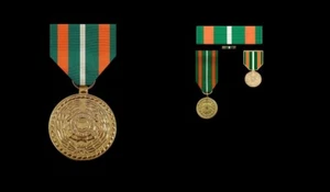 ANODIZED US COAST GUARD ACHIEVEMENT MEDAL RIBBON MINI LAPEL USCG VETERAN WOW - Picture 1 of 10
